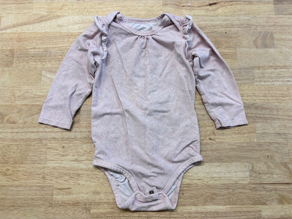 Loulou Lollipop Tencel Ruffle Sleeve Bodysuit 18-24M