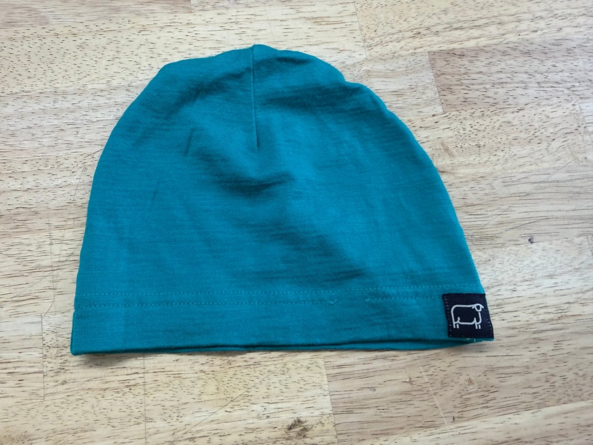 Wee Woolies Beanie – Medium | Turquoise - Nest and Sprout-Consignment