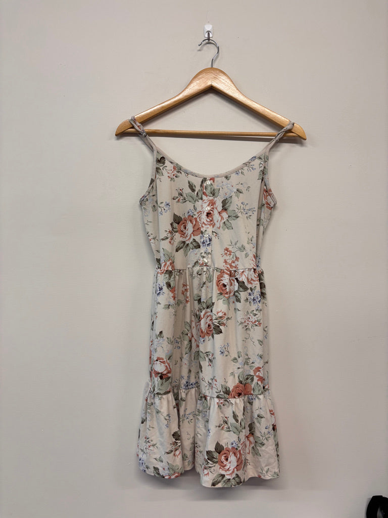 Cream Floral Dress – Estimated Size 12