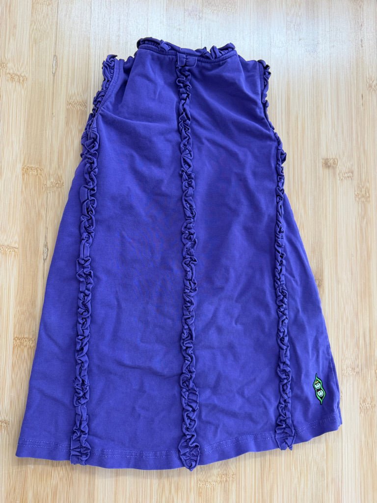 Peekaboo Beans Ruffle Front Tank Dress – 4 | Ruffled Down Front - Nest and Sprout-Consignment