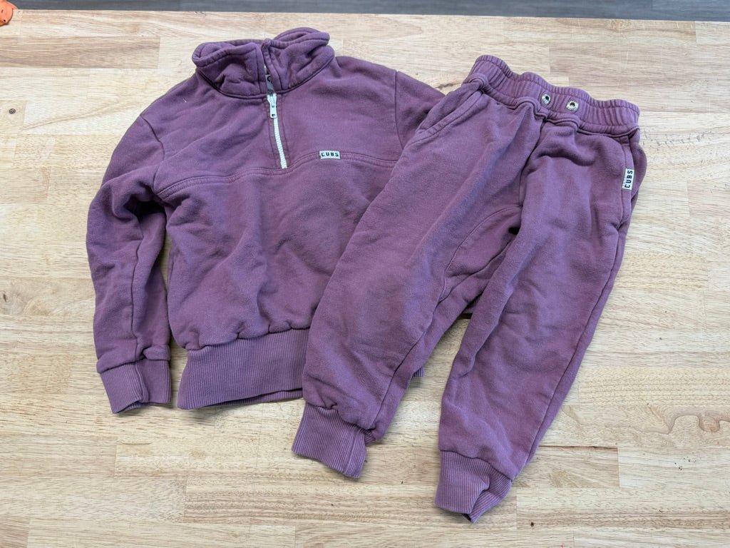Atilla Cubs Quarter Zip Set Purple | Size 2Y - Nest and Sprout - Consignment