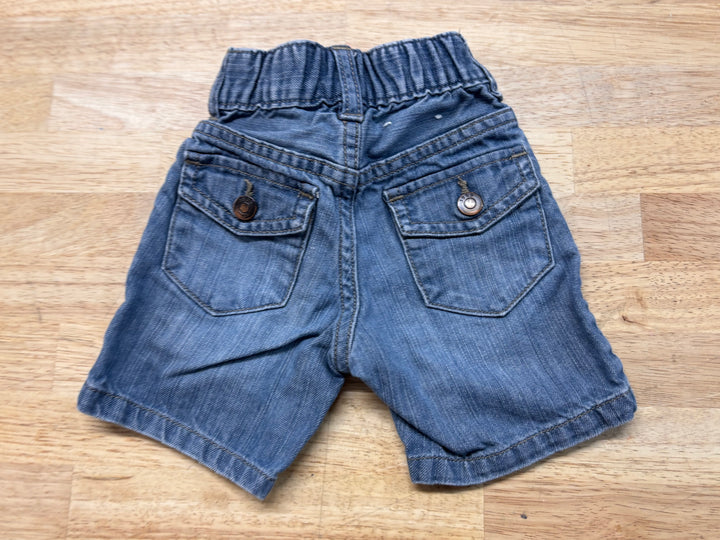 Gap Denim Shorts – Size 3–6M (Light Wash)