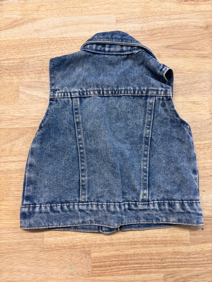 Little Lass 24M Denim Vest - Light Wash
