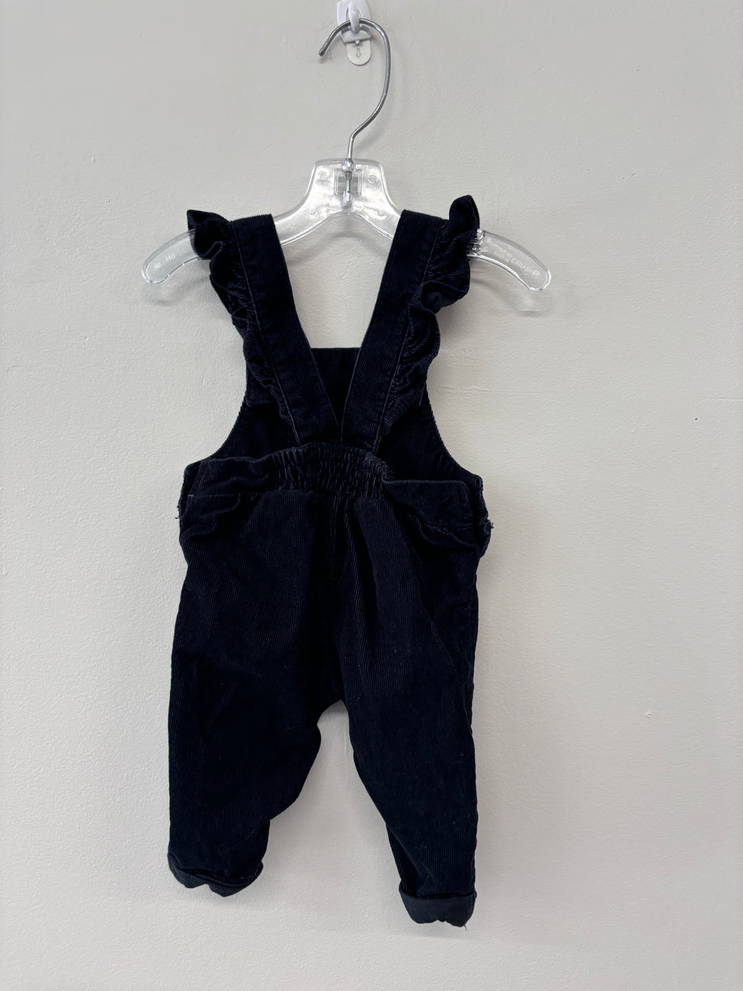 Carters Newborn Black Corduroy Overalls