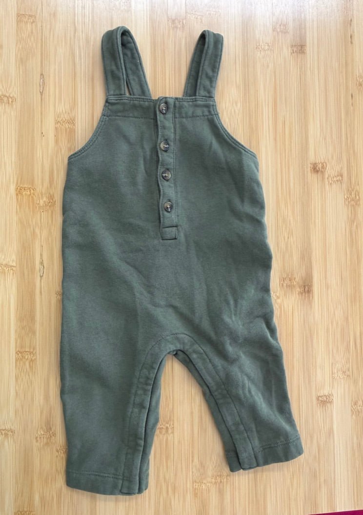 Old Navy Overalls – 6–12M | Forest Green - Nest and Sprout-Consignment