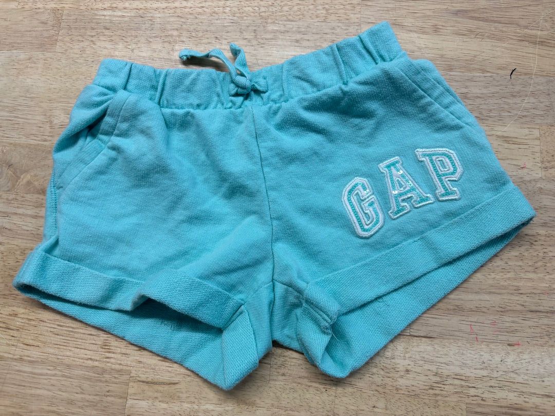 Gap Mint Jersey Shorts Sequin Logo | Size 6/7