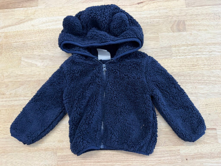 Arie by Ariella Fleece Sweater – 12M | Navy Teddy Bear - Nest and Sprout-Consignment