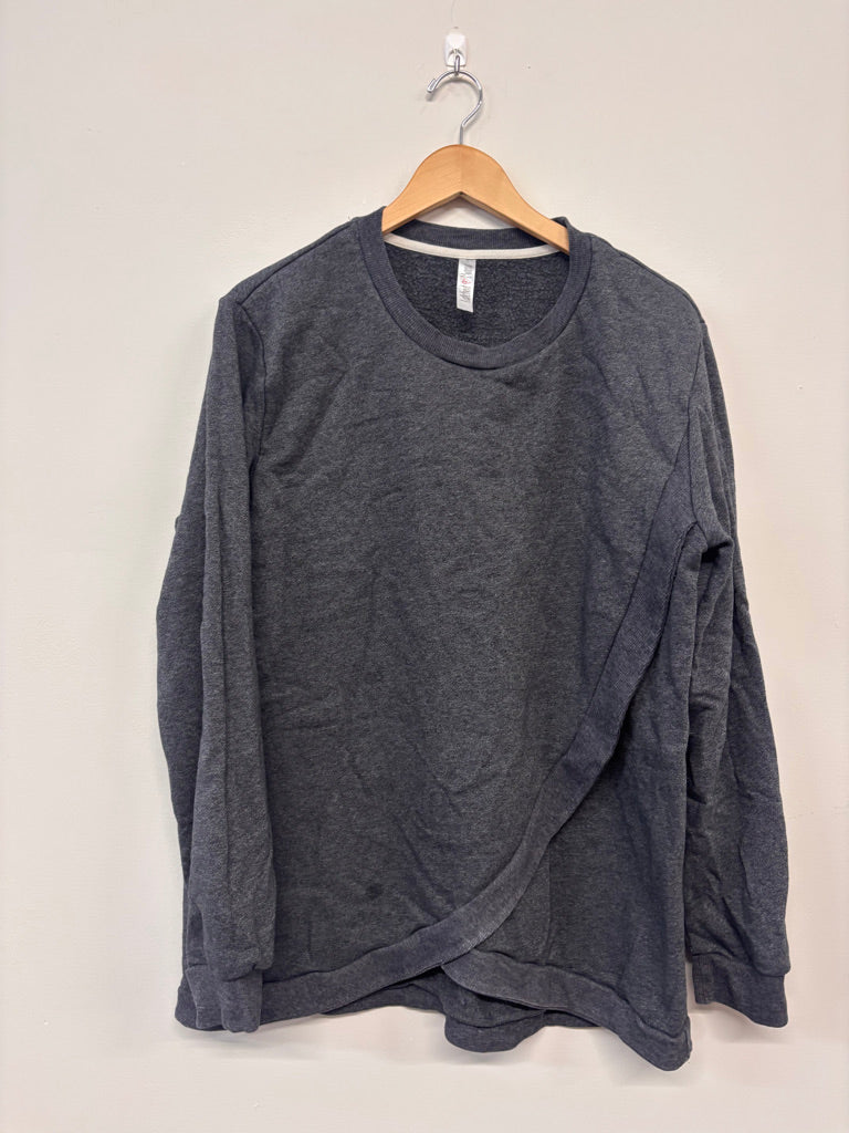 Latched Mama Tulip Sweatshirt – Size 1X Charcoal