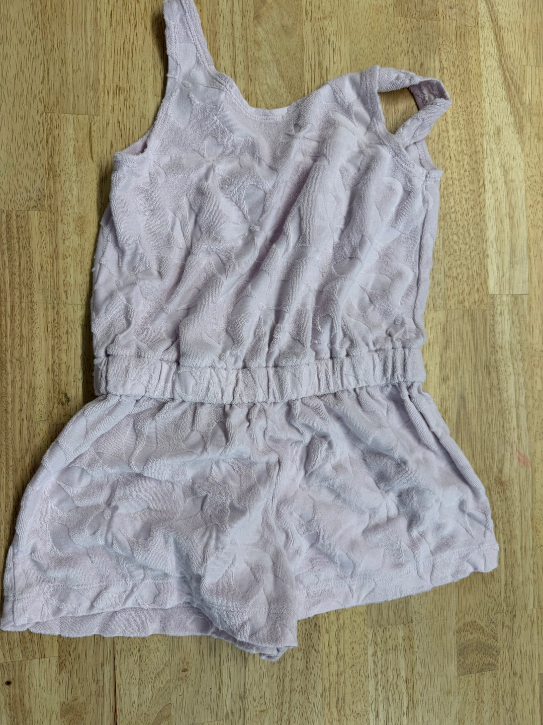 OshKosh Terry Cloth Romper – 6 | Light Purple | Tank Top Style