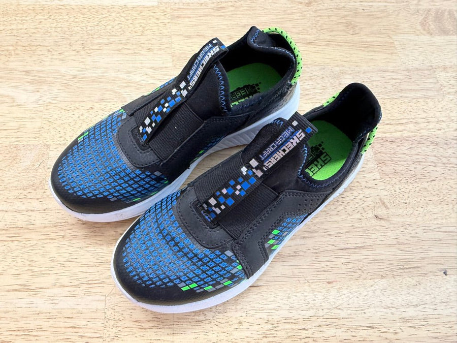 Skechers Minecraft Slip-On Knit Shoes – 13 | Minimal Wear Excellent - Nest and Sprout-Consignment