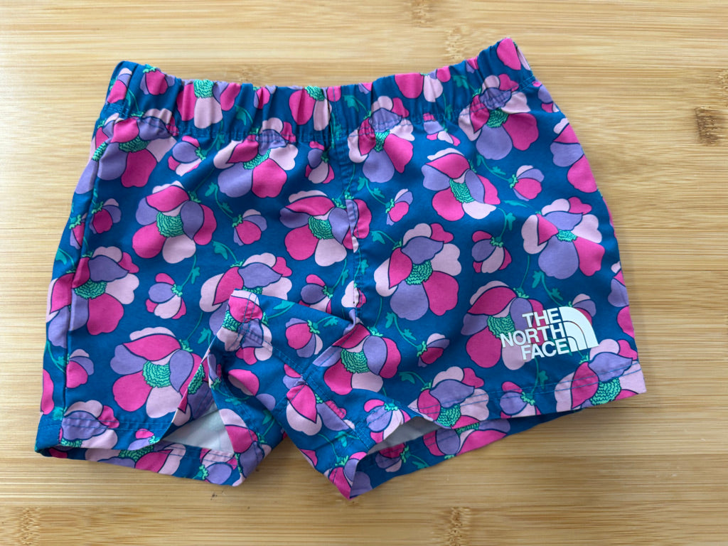 The North Face UPF 40+ Swim Shorts – 2T | Blue Pink & Purple Floral Excellent