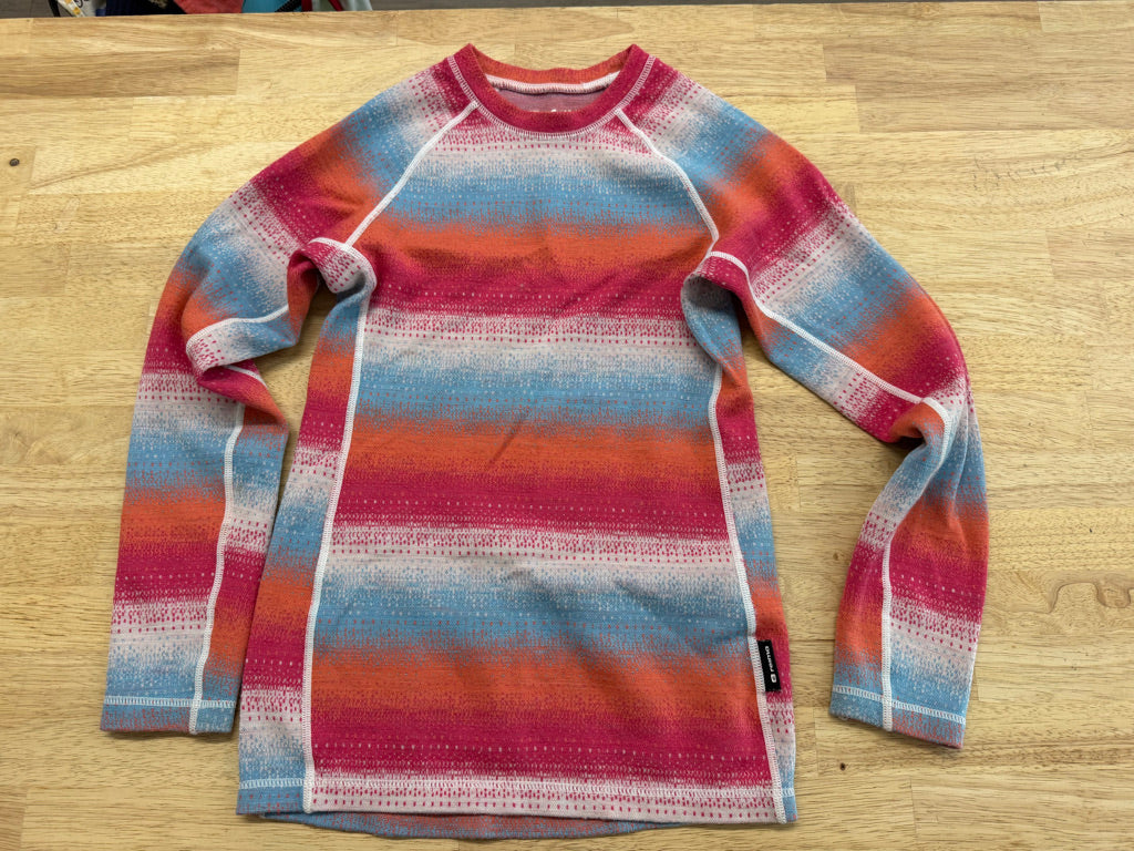Reima Taival Thermal Base Layer Top – 140cm (10–11Y) | Blue, Pink and Orange