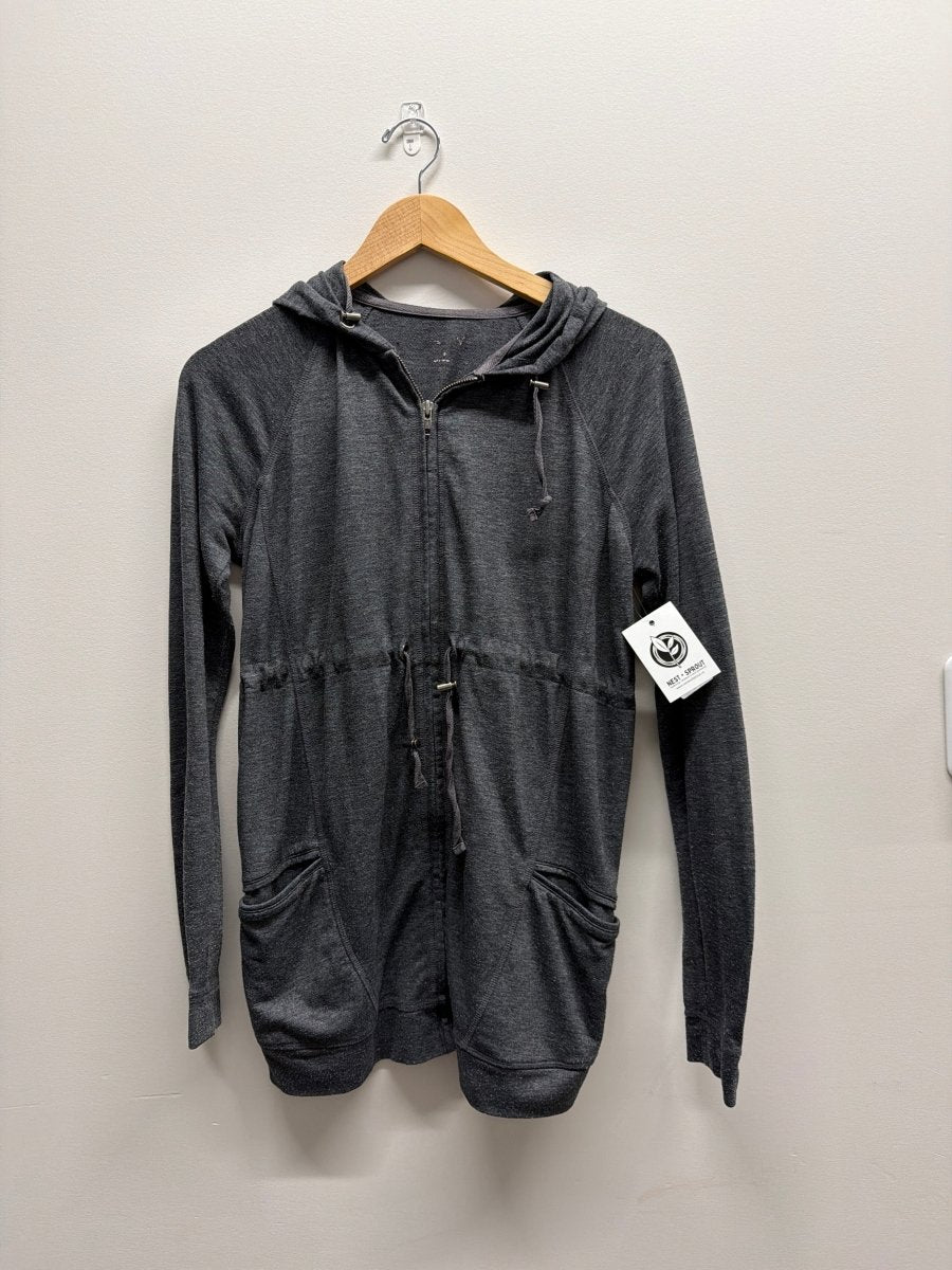 Maternity Cardigan Zip - Up Heather Grey - Nest and Sprout - Consignment