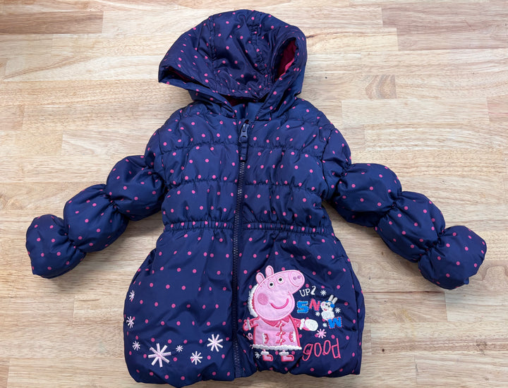 Peppa Pig 2T Snowsuit Set – Pink/Navy