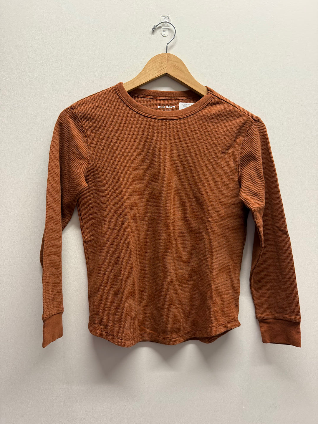 Old Navy Brown Waffle Long Sleeve – 10–12Y
