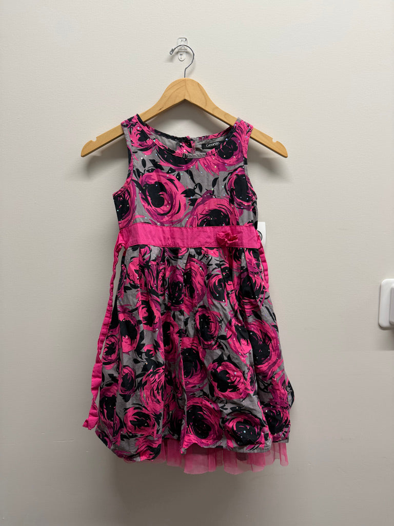 George Dress – Size 10 | Pink & Black Sequin Tulle