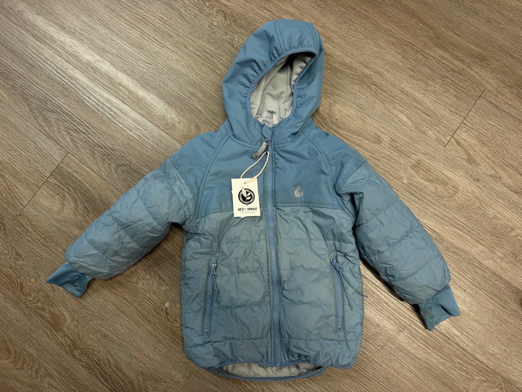 Therm Puffer Jacket – 4 | Blue - Nest and Sprout-Consignment