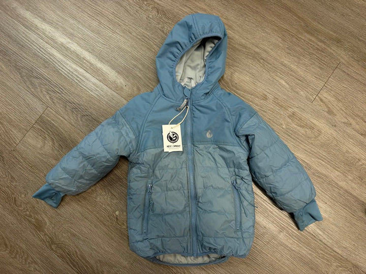 Therm Puffer Jacket – 4 | Blue - Nest and Sprout-Consignment