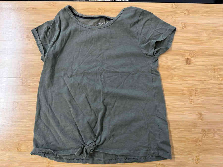 Happily Grey Kids T-Shirt – 10/12 | Sage Green - Nest and Sprout - Consignment