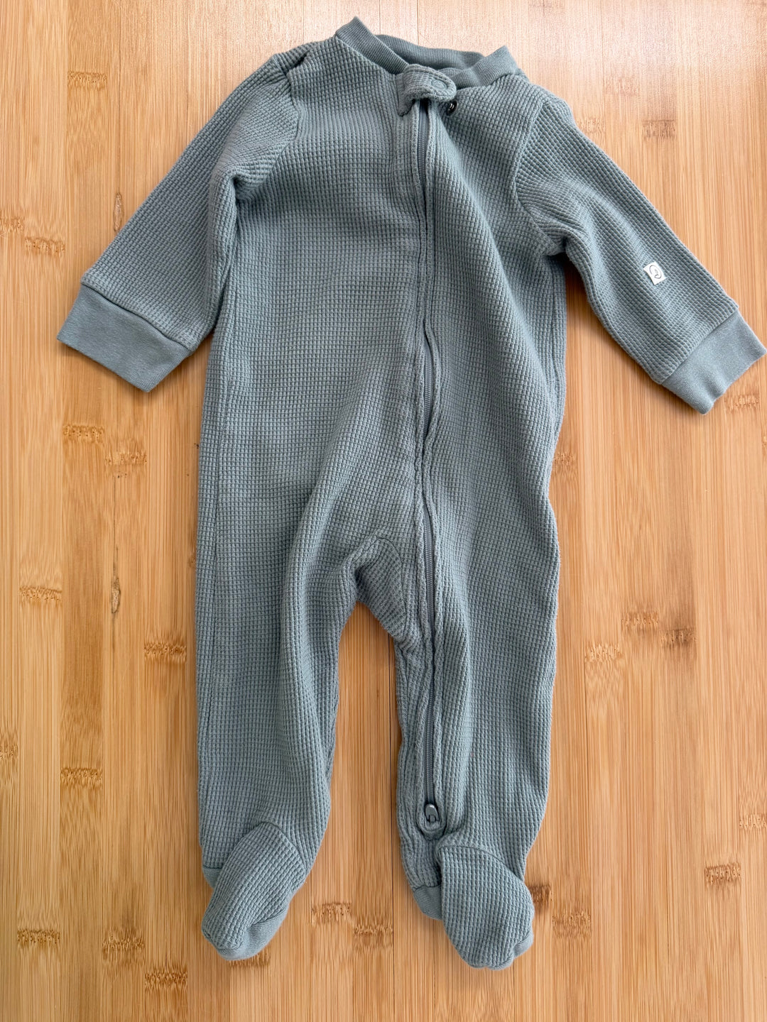 Little Planet by Carter's Waffle Footed Sleeper – 6M | Sea Blue