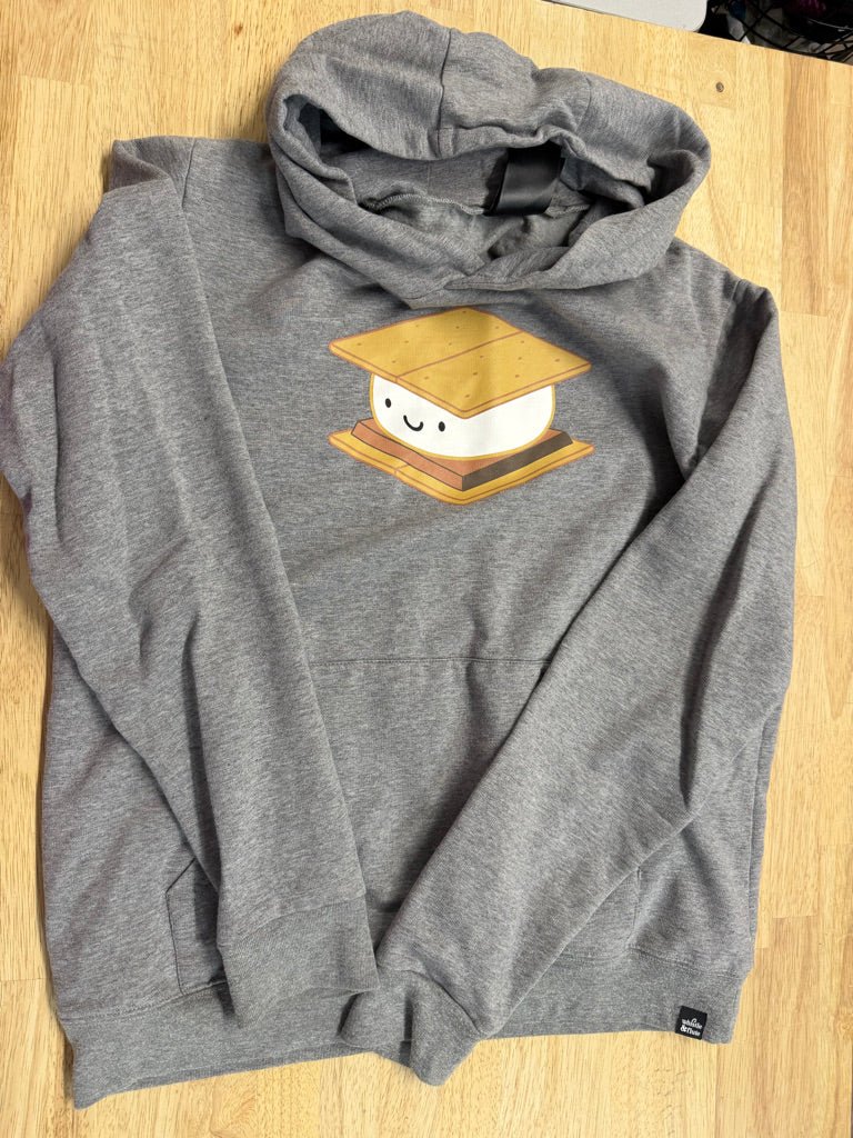 Whistle and Flute Sweatshirt – Medium (Estimated Size 8) | Grey - Nest and Sprout-Consignment