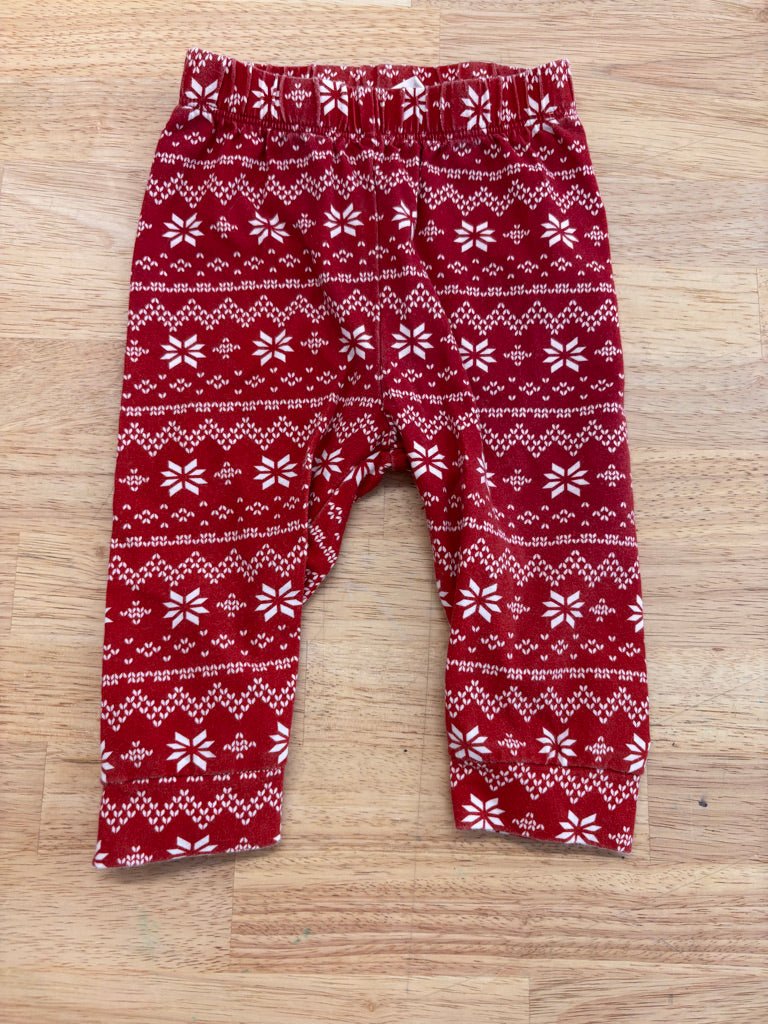 First Impressions 3-6M Christmas Leggings - Nest and Sprout-Consignment