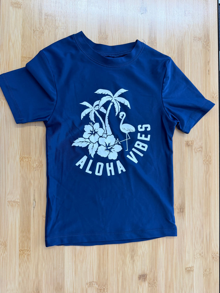 George Rash Guard – 7/8 | Aloha Vibes White Graphic