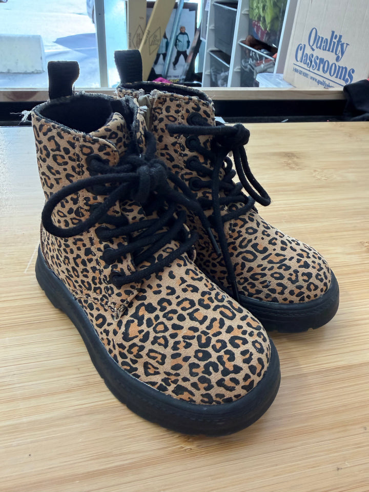 Zara Cheetah Ankle Boots – EU 22 (US 6) | Zip-Up Lace
