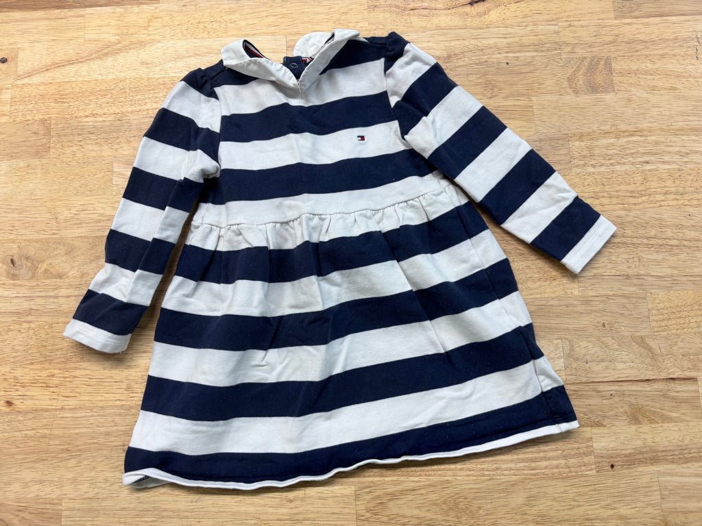 Tommy Hilfiger Stripe Dress – 12M - Nest and Sprout - Consignment