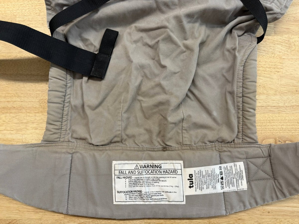 Tula Toddler Buckle Carrier | Grey & Blue Allover Pattern - Nest and Sprout - Consignment