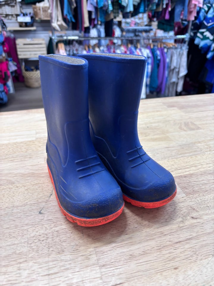 Bogs Rain Boots Blue/Orange Size 7