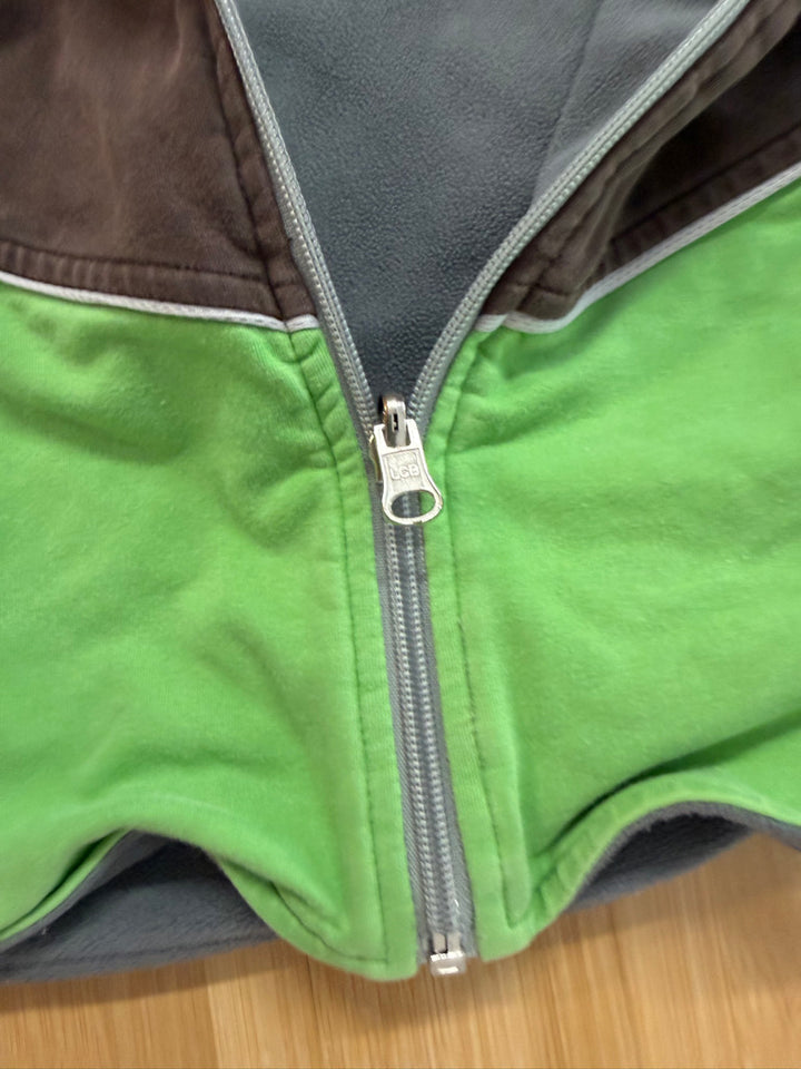 Peekaboo Beans Reversible Fleece Vest – 3 | Green & Brown | Play