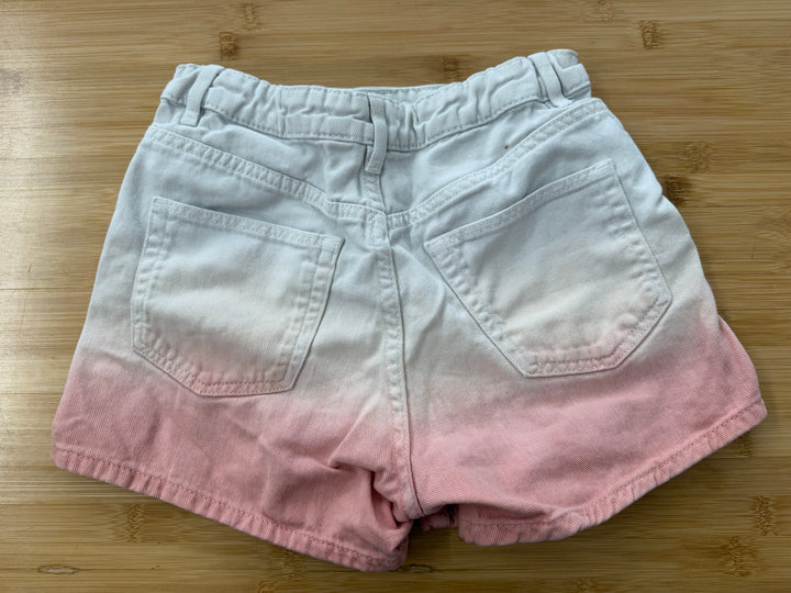H&M Ombre Pink Denim Shorts – 10/11 | White Adjustable Waist | Play