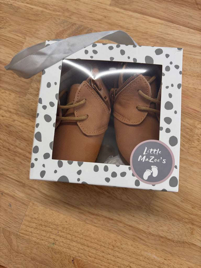 Little MaZoes Size 4 Leather Booties (NWT)