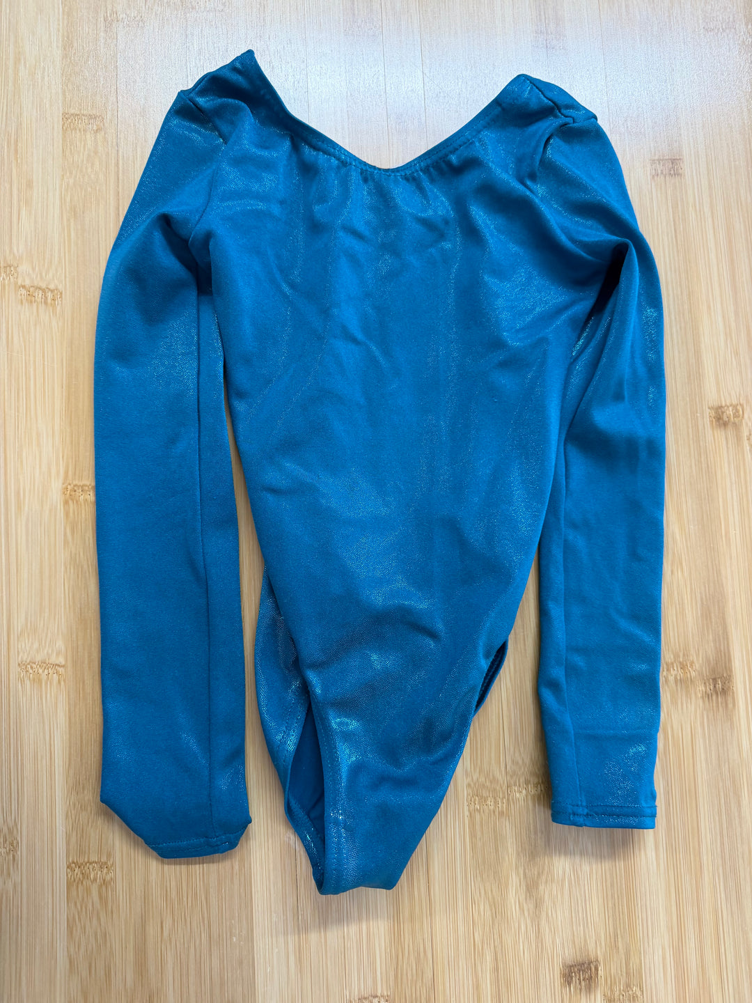 Balera Sparkle Leotard – C | Turquoise Long Sleeve