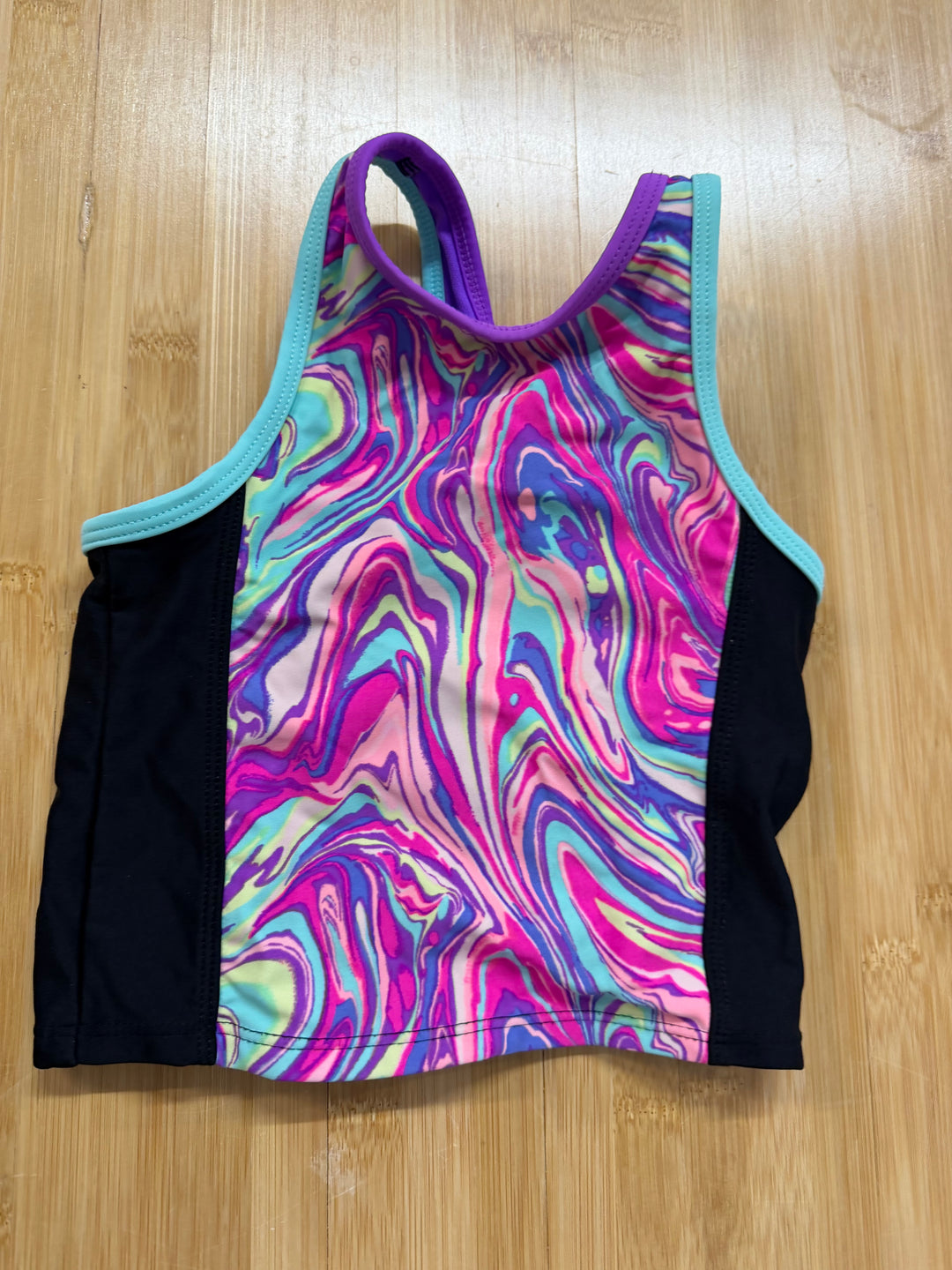 George Dance-Style Active Top – 6 | Swirl Bold Print