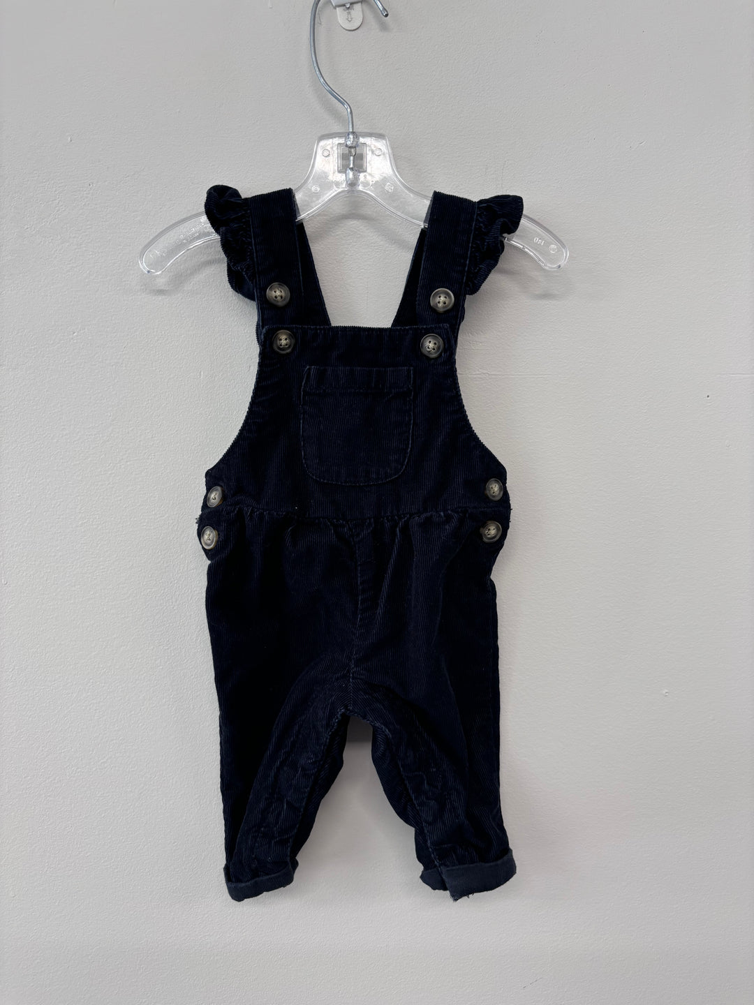 Carters Newborn Black Corduroy Overalls