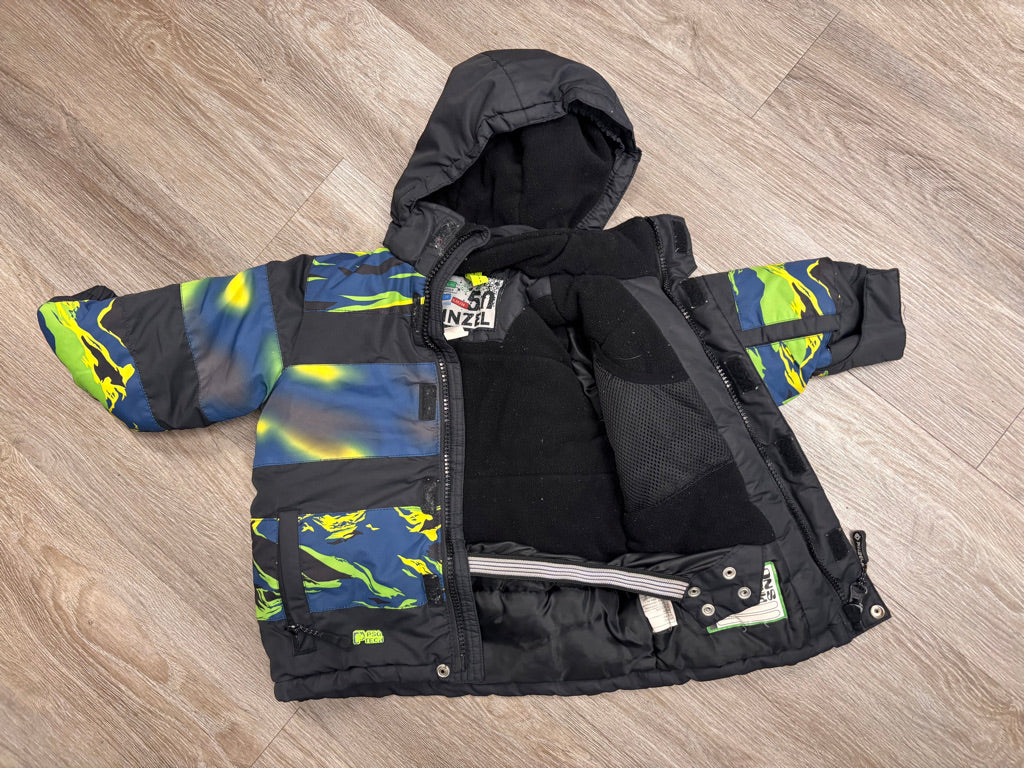 Pinzel Winter Jacket 3Y – Blue/Green Print FAIR
