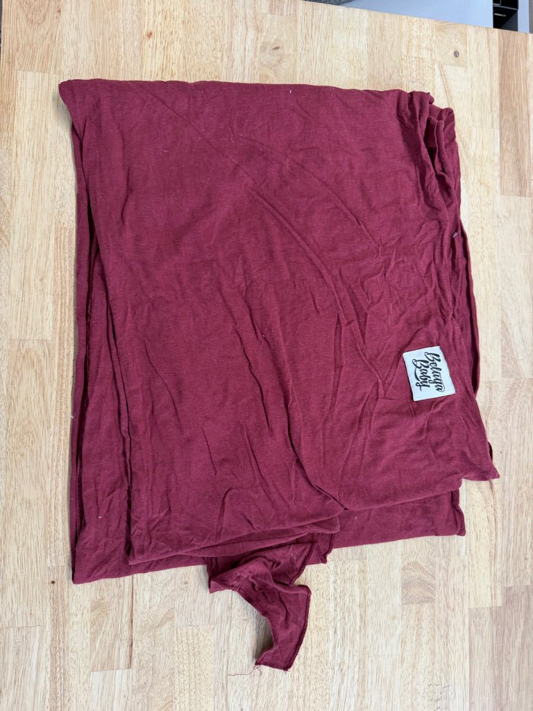Beluga Baby Stretchy Carrier | Burgundy - Nest and Sprout - Consignment