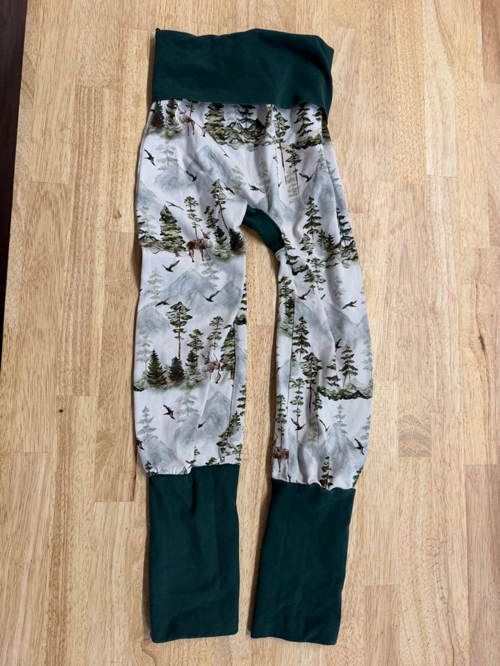 Mommy Bums Grow With Me Harem Pants – Forest Print | Estimated 1-3 Years