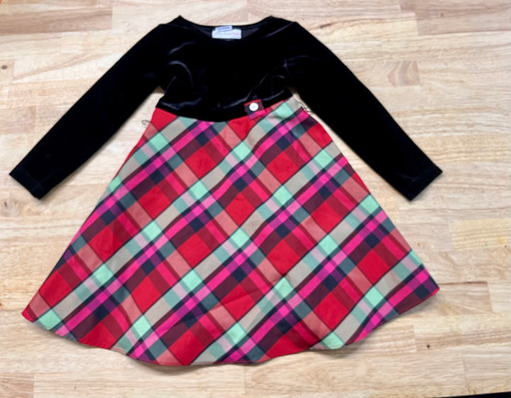 Sweet Heart Rose Dress – Size 2 (Black/Red Plaid)
