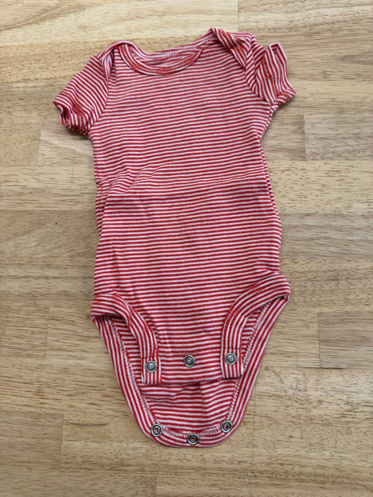 Carter’s Red White Stripe Bodysuit | Size NB