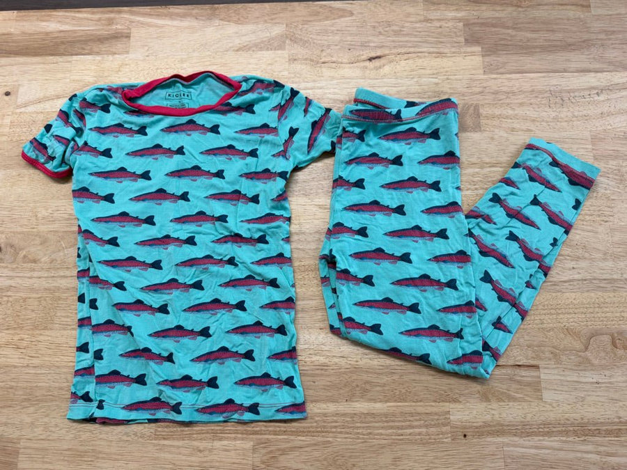 Kickee Pants Salmon Fish Two-Piece PJ Set – 10 | Play - Nest and Sprout-Consignment