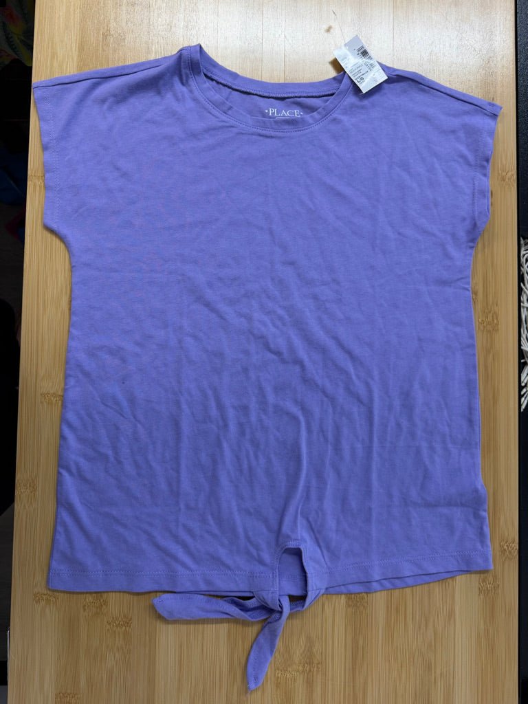The Children's Place Tie Waist Top – 10/12 | Purple Short Sleeve | NWT - Nest and Sprout - Consignment