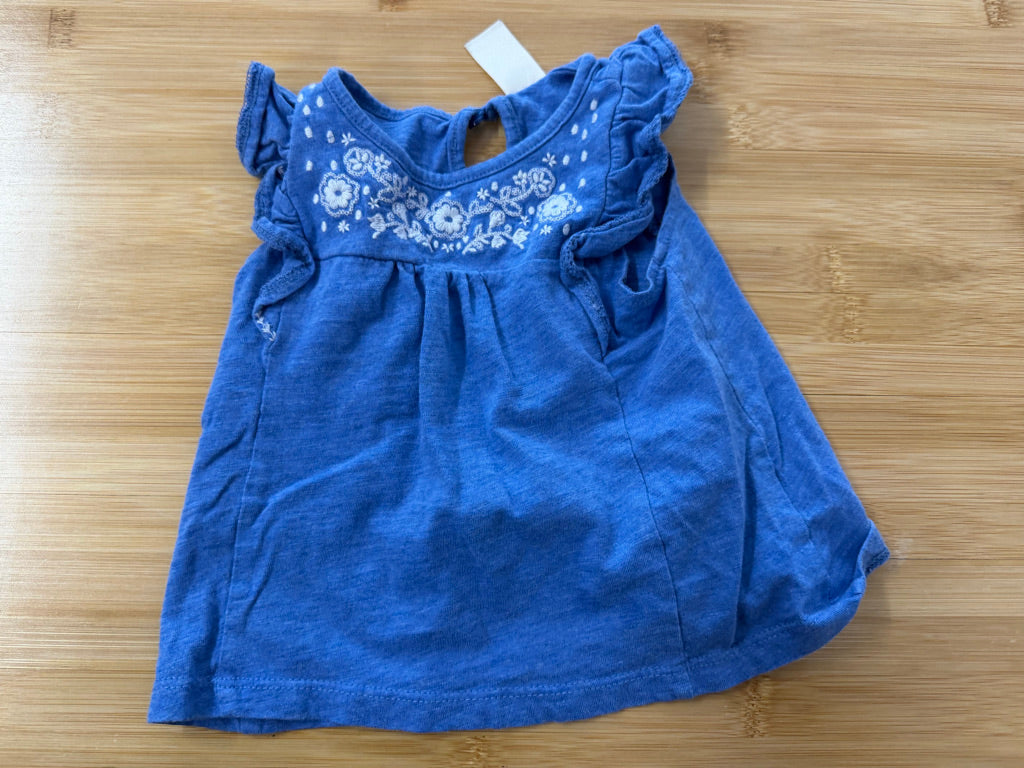 OshKosh Tank Top – 18M | Blue Embroidered
