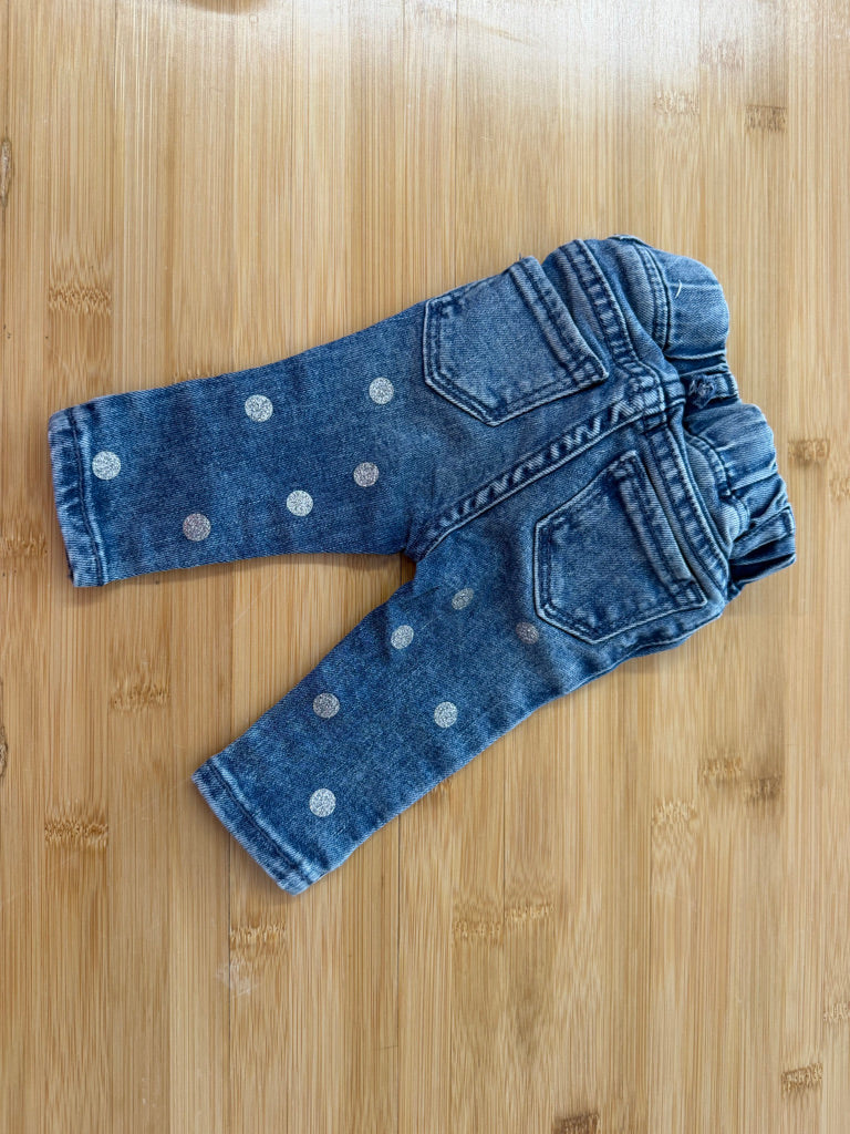 Gap Denim Jegging – 3M | Ankle Silver Polka Dots