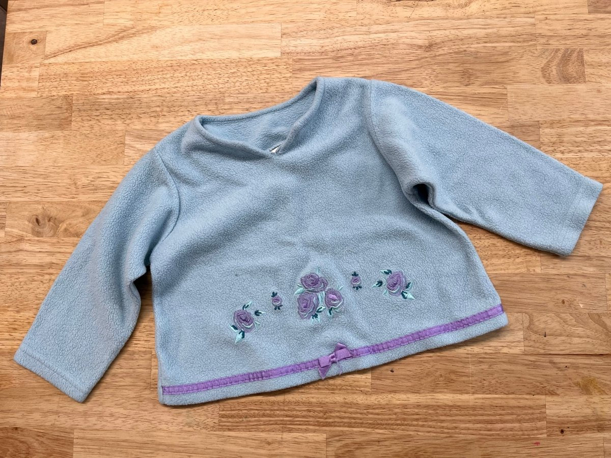 ICZ 24M Fleece Pullover - Embroidered Floral - Nest and Sprout - Consignment