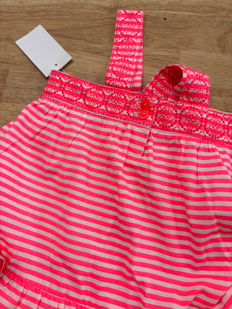 OshKosh B’gosh 12M Tank Top – Fluorescent Pink Stripe (NWT)