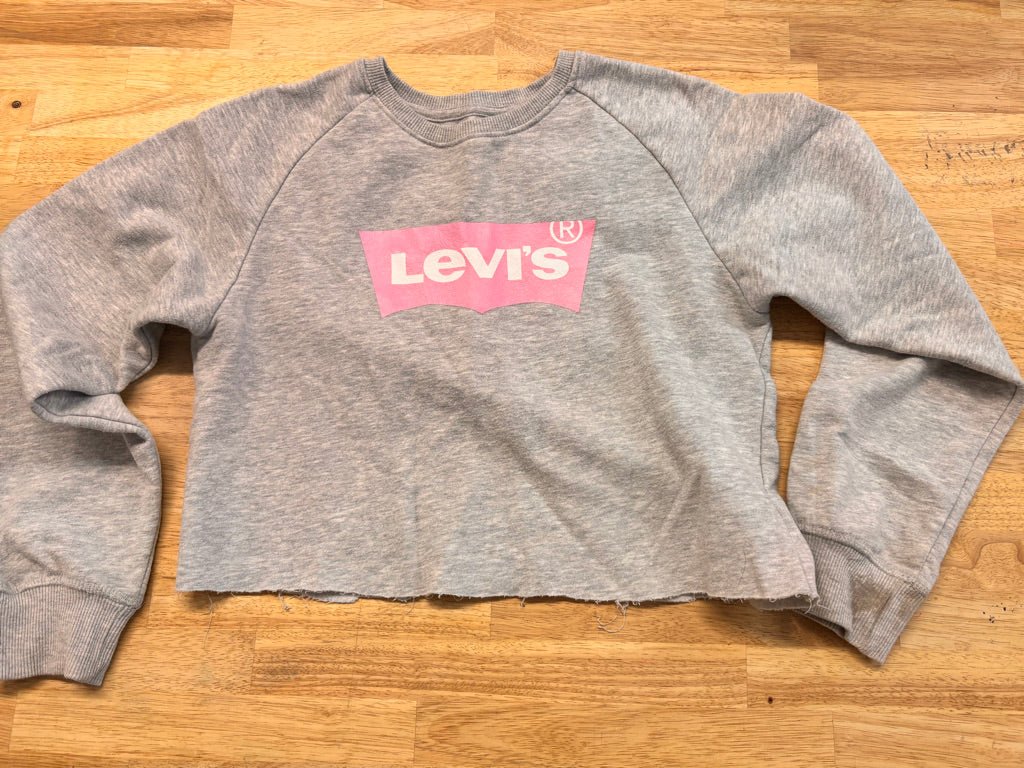 Levi’s Cropped Sweatshirt – Size 14 - Nest and Sprout - Consignment
