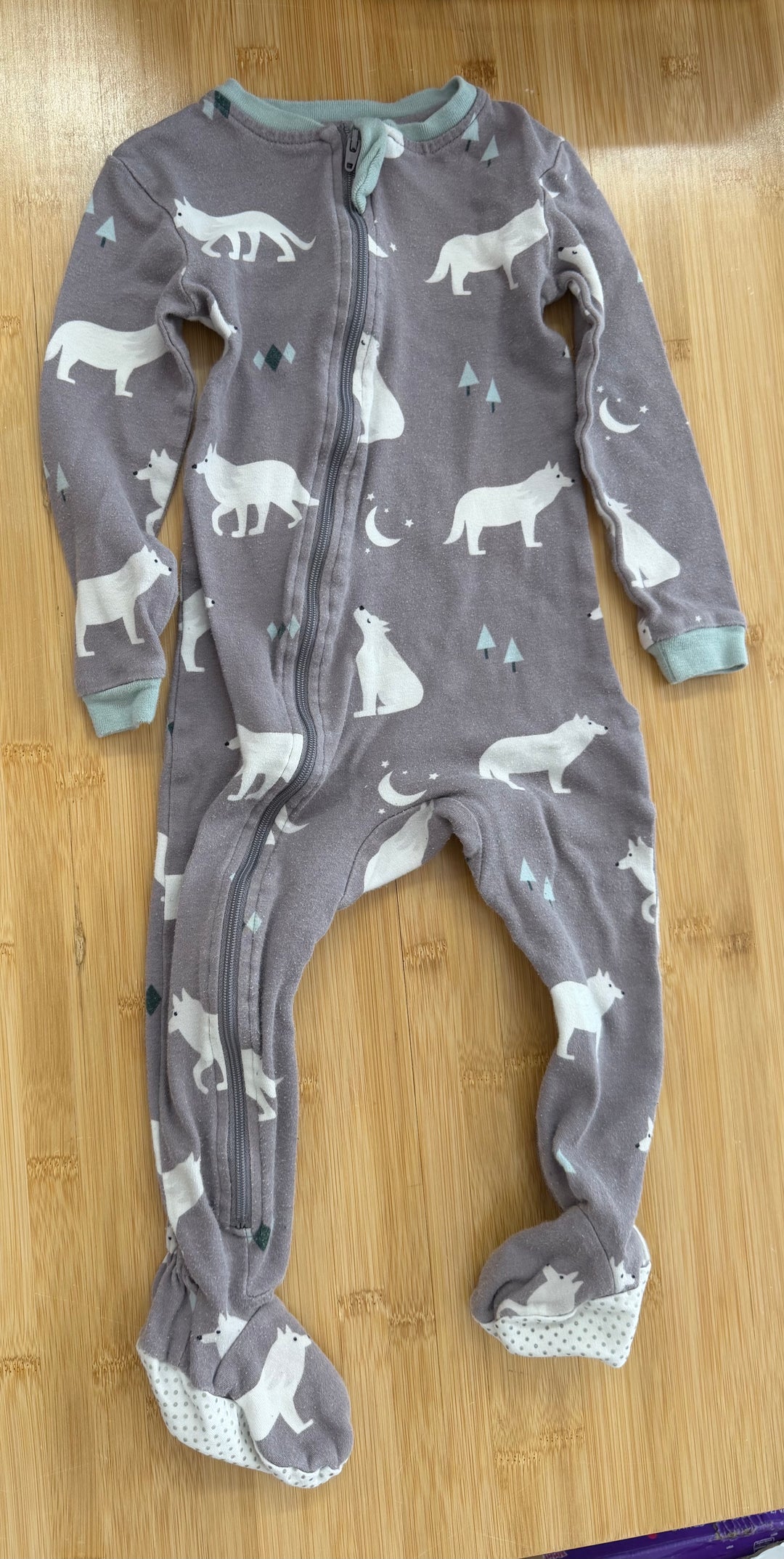 Zippy Jamz Fox Print Sleeper – 18–24M | Grey | Play